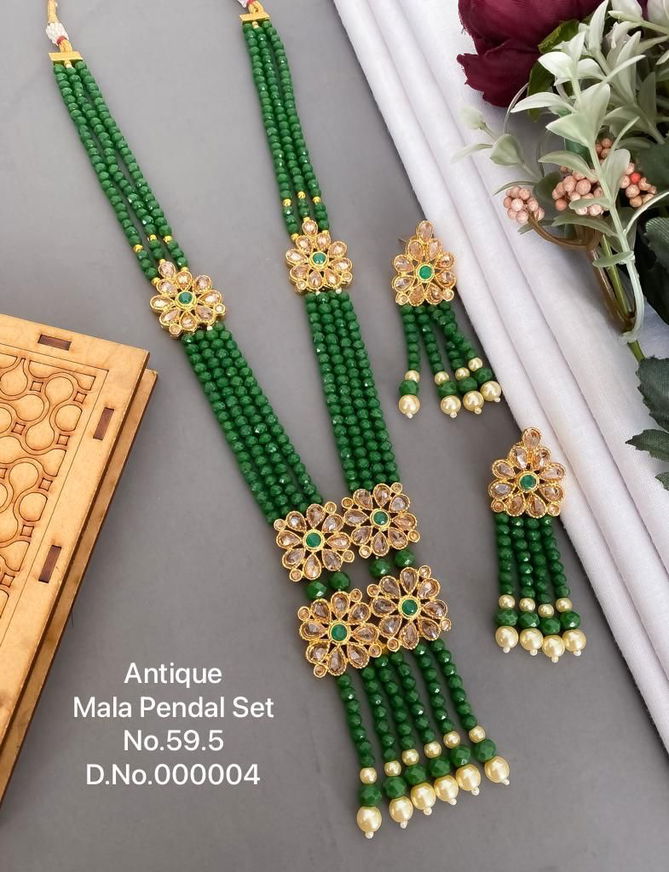 595 AN Designer Antique Mala Pendant Wholesale Price In Surat
